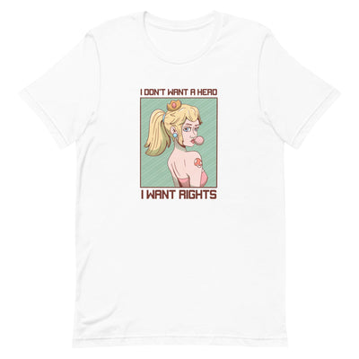 I Want Rights | Unisex t-shirt | Feminist Gamer Threads and Thistles Inventory White XS 