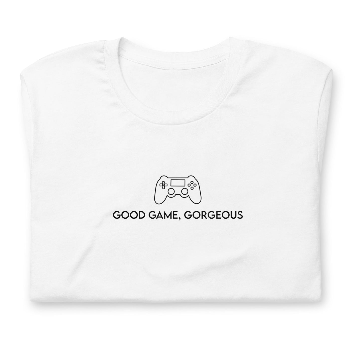 Good Game, Gorgeous | Unisex t-shirt Threads and Thistles Inventory White XS 