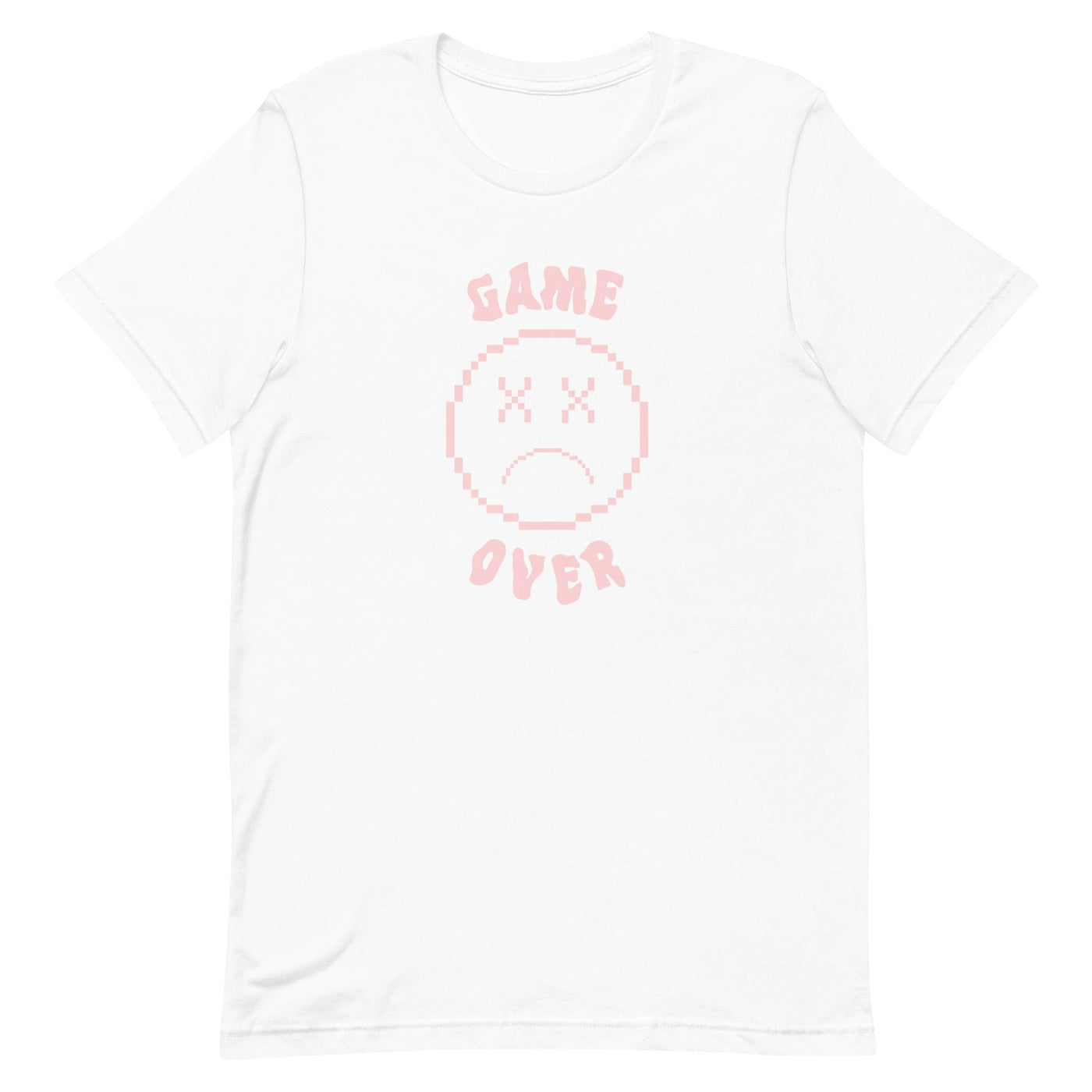 Game Over Smiley | Unisex t-shirt Threads and Thistles Inventory White XS 