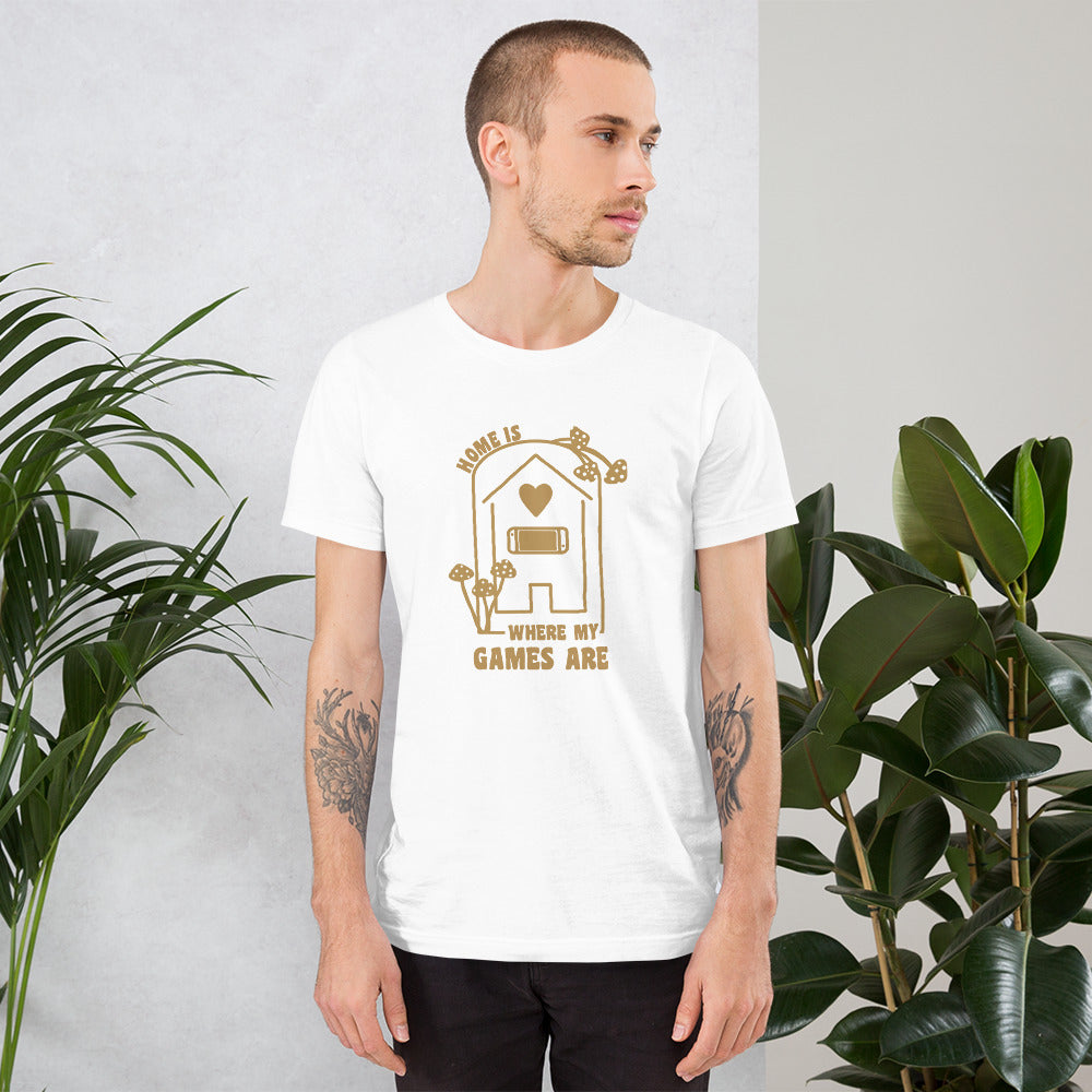 Where my Games Are | Unisex t-shirt | Cozy Gamer Threads and Thistles Inventory 