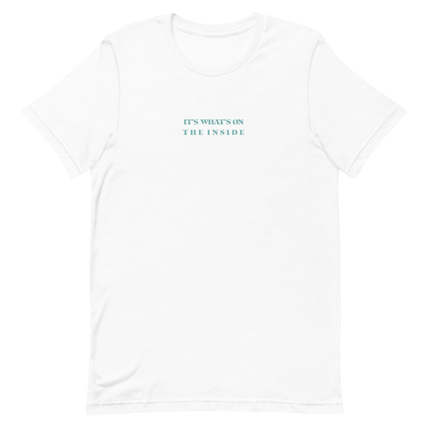 On The Inside | Front & Back Unisex T-Shirt T-Shirt Threads and Thistles Inventory White XS 