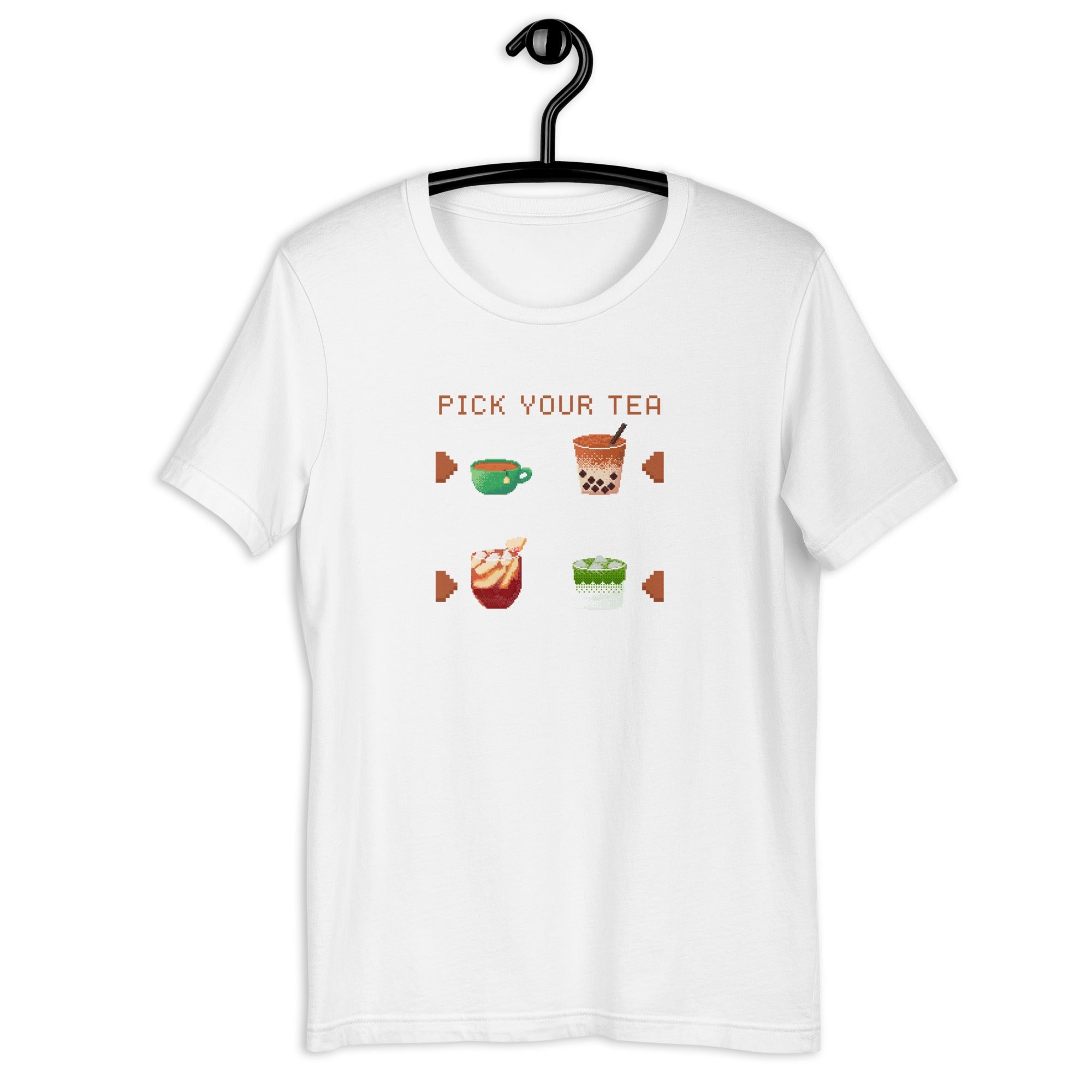Pick Your Tea | Unisex t-shirt | Cozy Gamer Threads & Thistles Inventory 