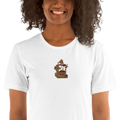 Cozy PC Gaming | Embroidered Unisex t-shirt | Cozy Gamer Threads & Thistles Inventory 