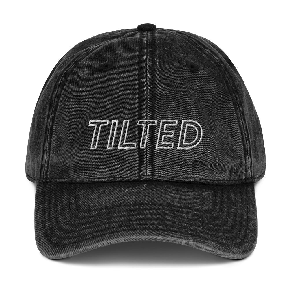 Tilted | Vintage Denim Cap Threads and Thistles Inventory Black 