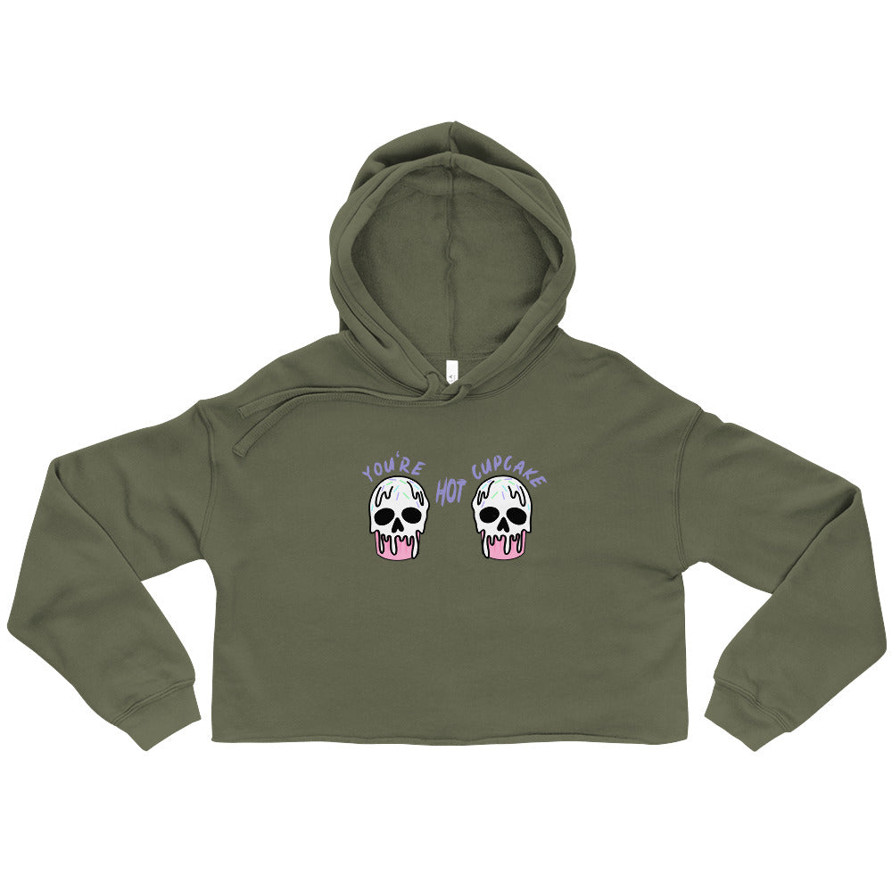 You're Hot Cupcake | Crop Hoodie | League of Legends Threads and Thistles Inventory Military Green S 
